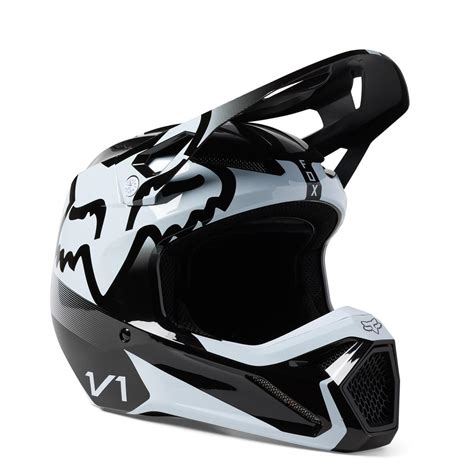 Fox MX Helmet V1 Leed Black White Maciag Offroad