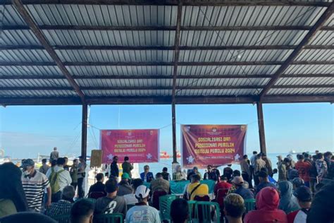 Kpu Makassar Sosialisasi Pemilu Di Kampung Nelayan