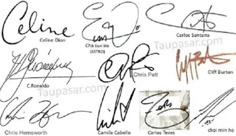 membuat tanda tangan sesuai nama contoh  sampai