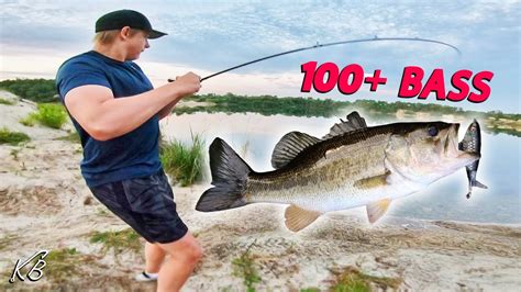 Catching 100 Bass At Abandoned Quarry Pond YouTube