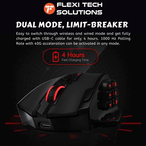 REDRAGON M913 Impact Elite Wireless Gaming Mouse 16000 DPI Wired