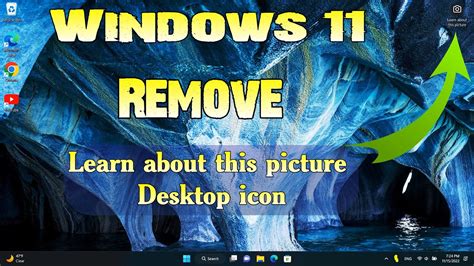 How To Remove Learn More About This Picture Icon In Windows 11 Youtube