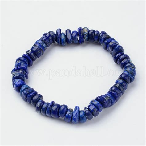 Lapis Naturelles Bracelets élastiques En Perles Lazuli En Gros Pour