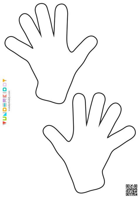 Printable Left and Right Hand Blank Template for Crafts