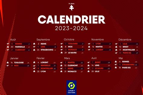 Calendrier National 2023 2024 Football Image To U