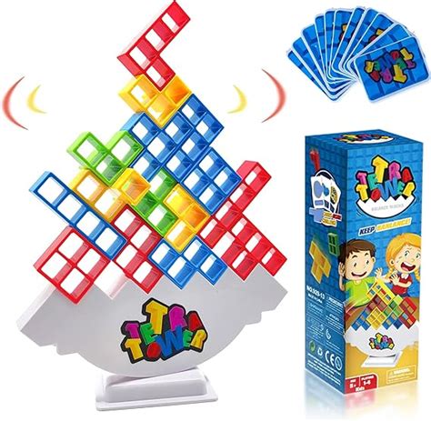 Amazon T Pupu Tetra Balance Tower Stacking Toys Board Games For