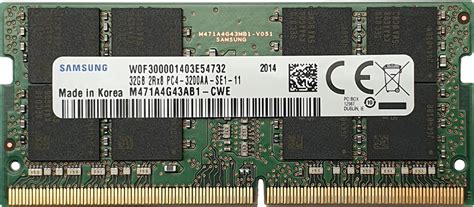 Samsung SO DIMM DDR4 3200MHz 32GB M471A4G43AB1 CWE Pris