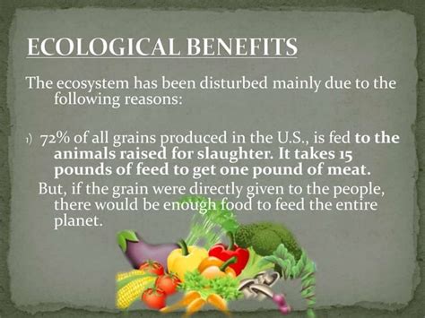 Benefits Of Vegetarianism Ppt