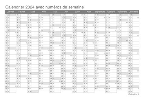 Calendrier Avec Semaine 2024 A Imprimer Gerda Jsandye