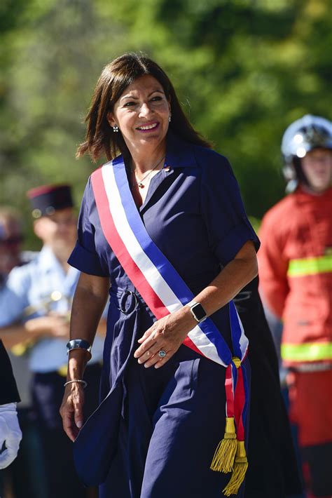 Photo Anne Hidalgo maire de Paris Cérémonie du 75ème anniversaire