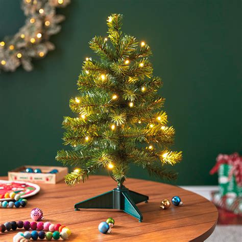 Hallmark Miniature Evergreen Pre-Lit Christmas Tree at Hooked on Ornaments