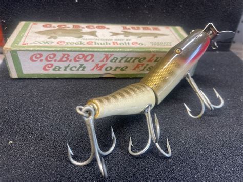 THE CREEK CHUB BAIT C C B CO GARRETT IN VINTAGE FISHING LURE 3000