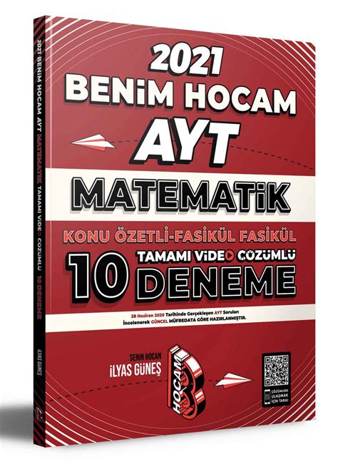 2021 AYT Matematik Konu Özetli Fasikül Fasikül Tamamı Video Çözümlü 10