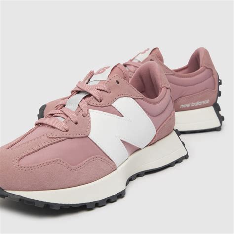 Womens Pale Pink New Balance 327 Trainers Schuh