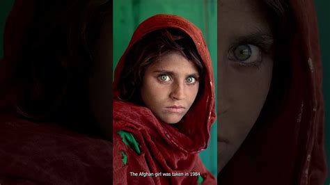 The Story Behind The Famous Afghan Girl Photograph Shorts Youtube