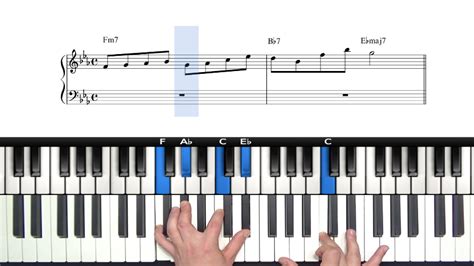 251 Stride Drill With Rootless Voicings Major 251 Practice Drill