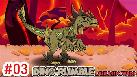 DINO RUMBLE JURASSIC WARS E03 VIPER DILOPHOSAURUS OMEGA RAPTOR VS T