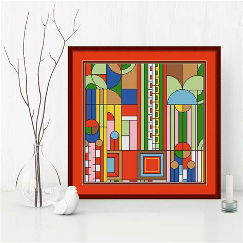 Abstract Cross Stitch Pattern Modern Cross Stitch Pattern Etsy