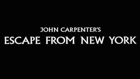 John Carpenters Escape From New York 1981 Main Titles Youtube