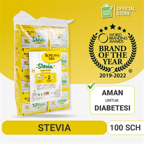 Jual Tropicana Slim Sweetener Stevia Sachet Pemanis Alami Untuk