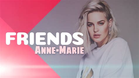 Marshmello Anne Marie Friends Lyrical Video Official Friendzone