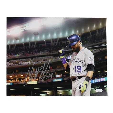 Charlie Blackmon Signed Rockies 11x14 Photo JSA Pristine Auction