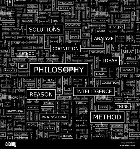 Philosophy Word Cloud Illustration Tag Hi Res Stock Photography And