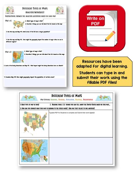 Different Types Of Maps And Their Uses Worksheets Library