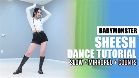 BABYMONSTER 베이비몬스터 SHEESH Dance Tutorial Slow Mirrored