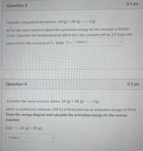 Solved 1 Consider A Hypothetical Reaction 2a G 3b G