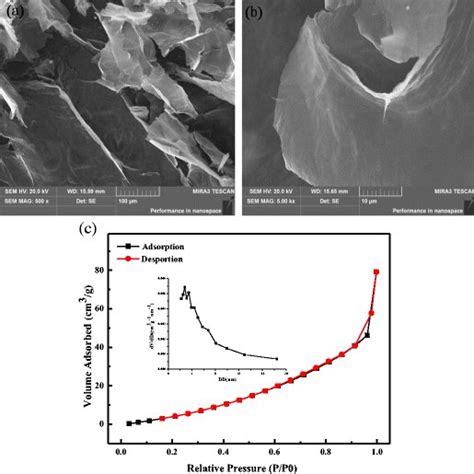 A Low Resolution And B High Resolution SEM Images Of 3D PG L SA C