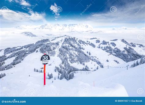 Kitzbuhel Ski Resort, Austria, Europe. Editorial Photography - Image of panorama, landscape ...