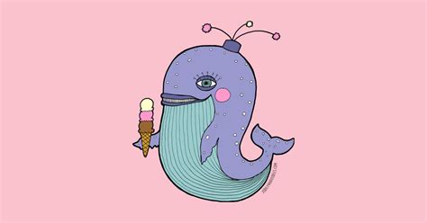 Whale Eating Ice Cream Whale Tank Top Teepublic
