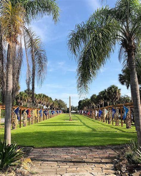 The Court Of States At Ravine Gardens State Park In Palatka Florida