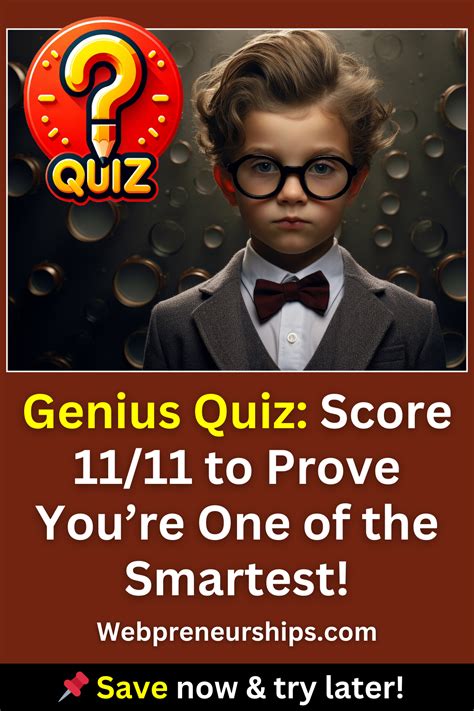 Genius Quiz: Score 11/11 to Prove You’re One of the Smartest! | Fun