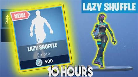 Fortnite Lazy Shuffle Emote Dance 10 Hours YouTube