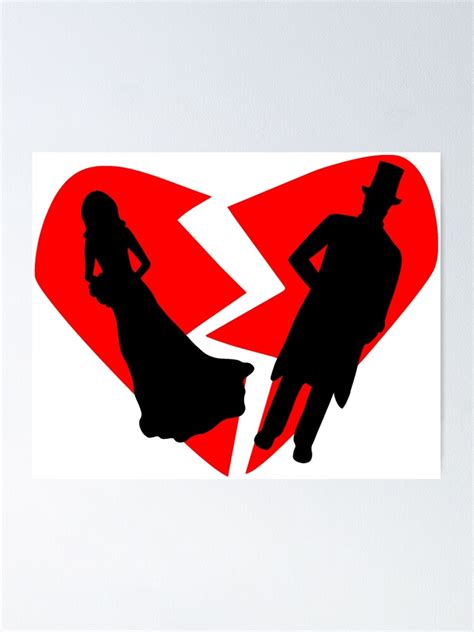 Divorce Poster By Sweetsixty Redbubble