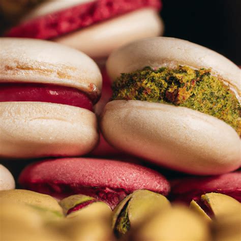 Deliciosos Macarons De Pistacho Y Frutos Rojos Con Crema