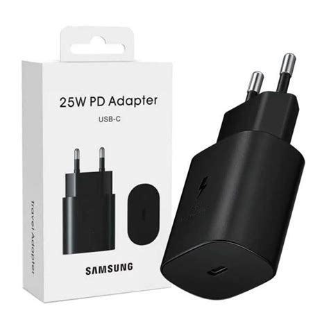 Tète chargeur téléphone USB C Samsung 25W PD Charge Super Rapide 3 0A