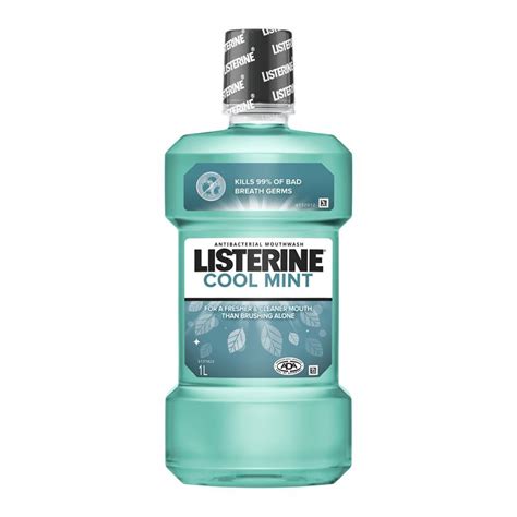 Buy Listerine Cool Mint Antibacterial Mouthwash 1L Online At Chemist