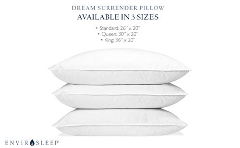 Amazon Envirosleep Dream Surrender Pillows Standard Firm Support