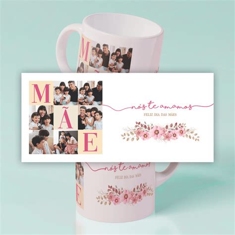 Caneca Dia das Mães Modelo 059 DMF Gráfica e Brindes