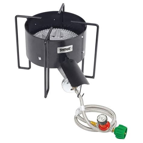 Shop Bayou Classic 12 5 In 1 Burner Propane 20 Lb Cylinder Manual Ignition Black Steel Outdoor