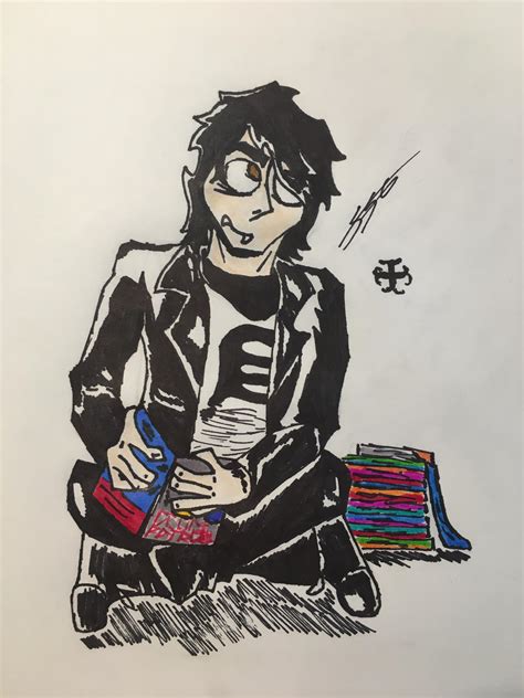 Gerard Way Reading Comics by Killjoy-Cybershock on DeviantArt