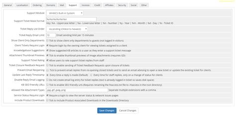 How To Configure Support Settings In Whmcs Inmotion Hosting