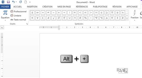 Crire Des Fractions Dans Word Portaileduc