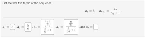 Solved For Each Sequence Find A Formula For The General