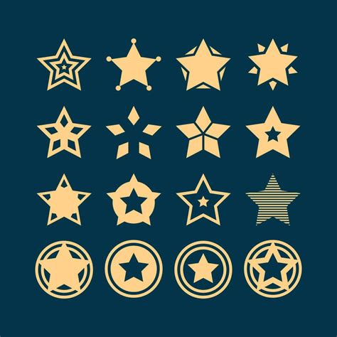 Creative Flat North Star Logo Set Design Vector 35248026 Vector Art At