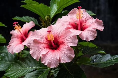 Premium Ai Image Hibiscus Flowers Are A Popular Choice For Tropical