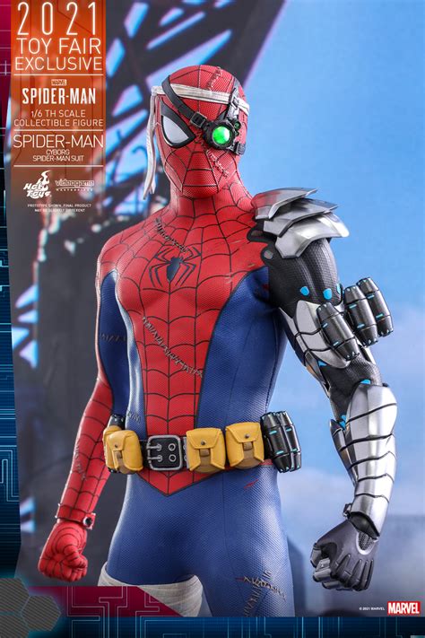 Marvel S Spider Man Cyborg Spider Man Suit Figure By Hot Toys The Toyark News